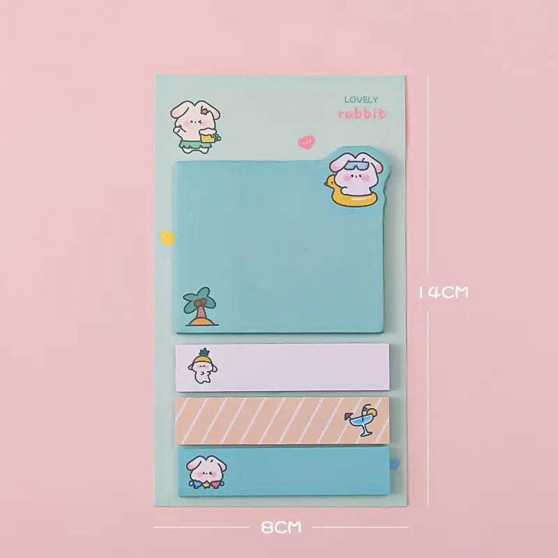 Cute animal sticky note set