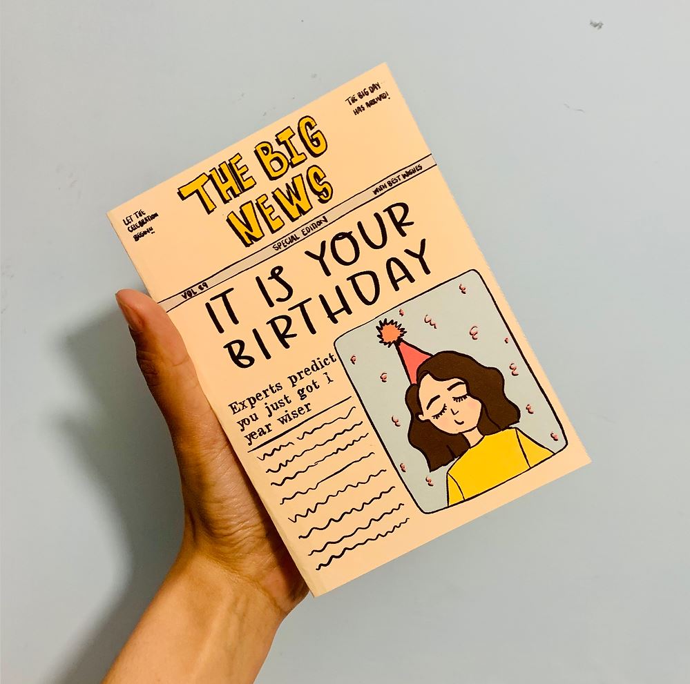 Birthday News card