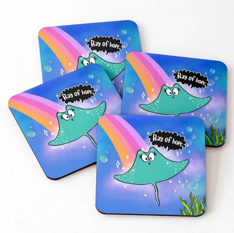 Ray Fish Tea Coaster