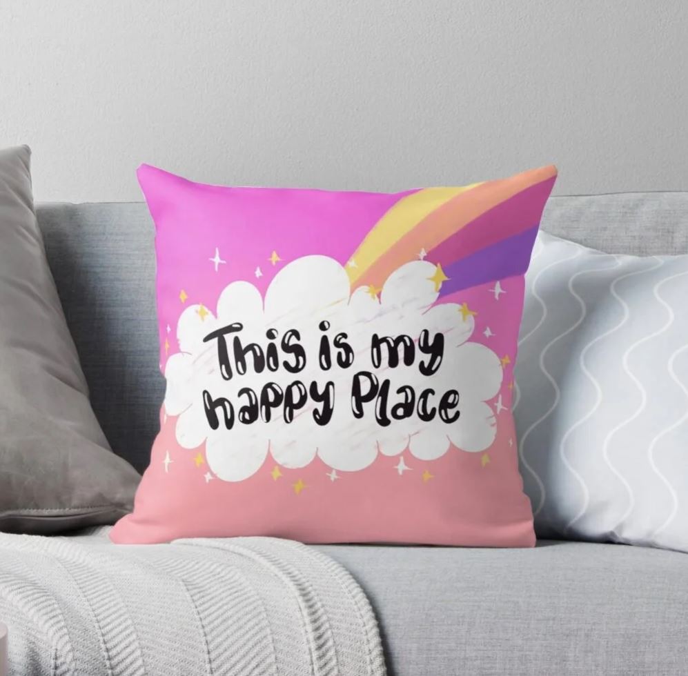 Happy Place Cushion Cover