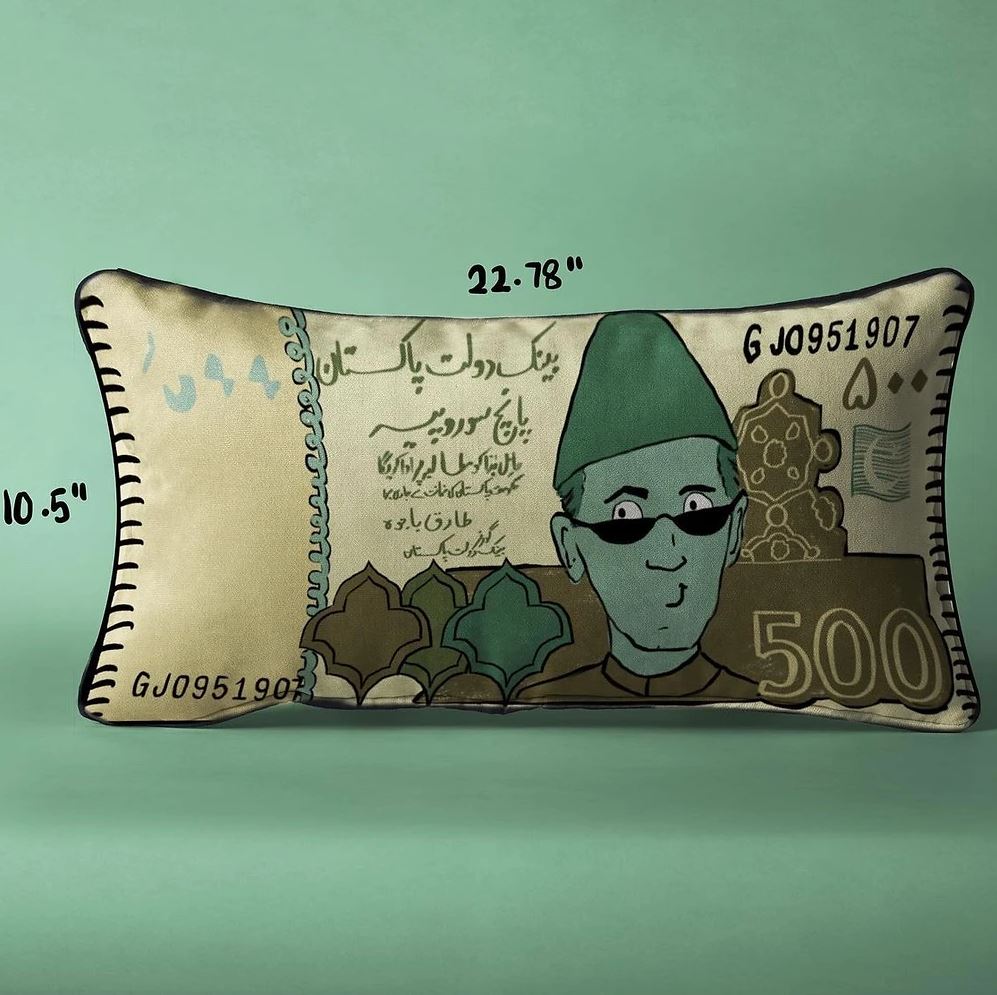 Five Hundred Rupee Cushion