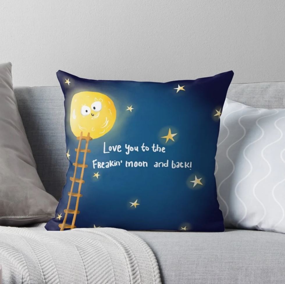 Love you to the moon and back Cushion Cover