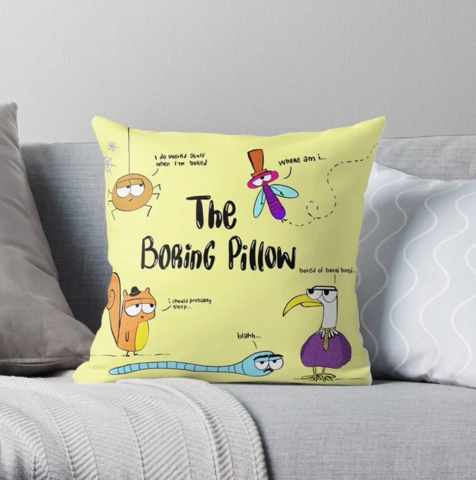 The Boring Pillow Cushion Cover