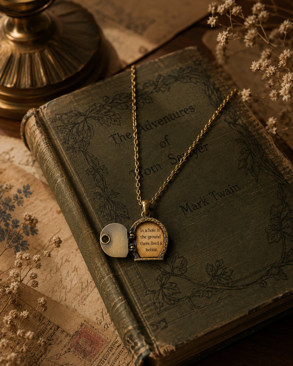 Hobbit door necklace