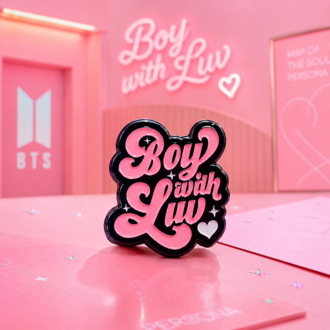 BTS Boy With Luv Enamel Pin