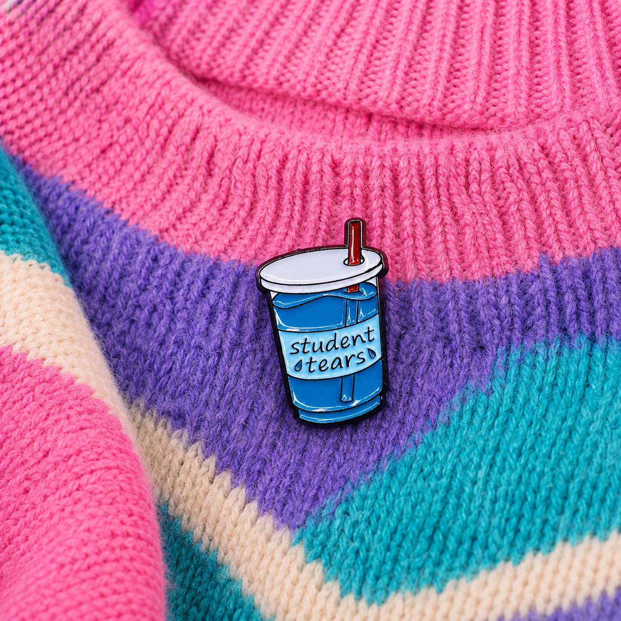 Student Tears Enamel Pin