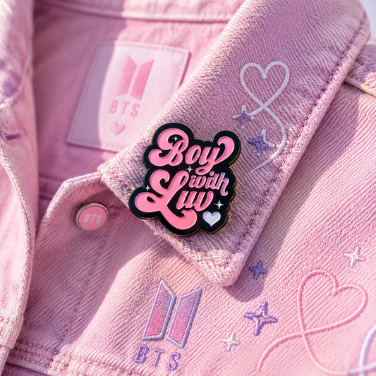 BTS Boy With Luv Enamel Pin