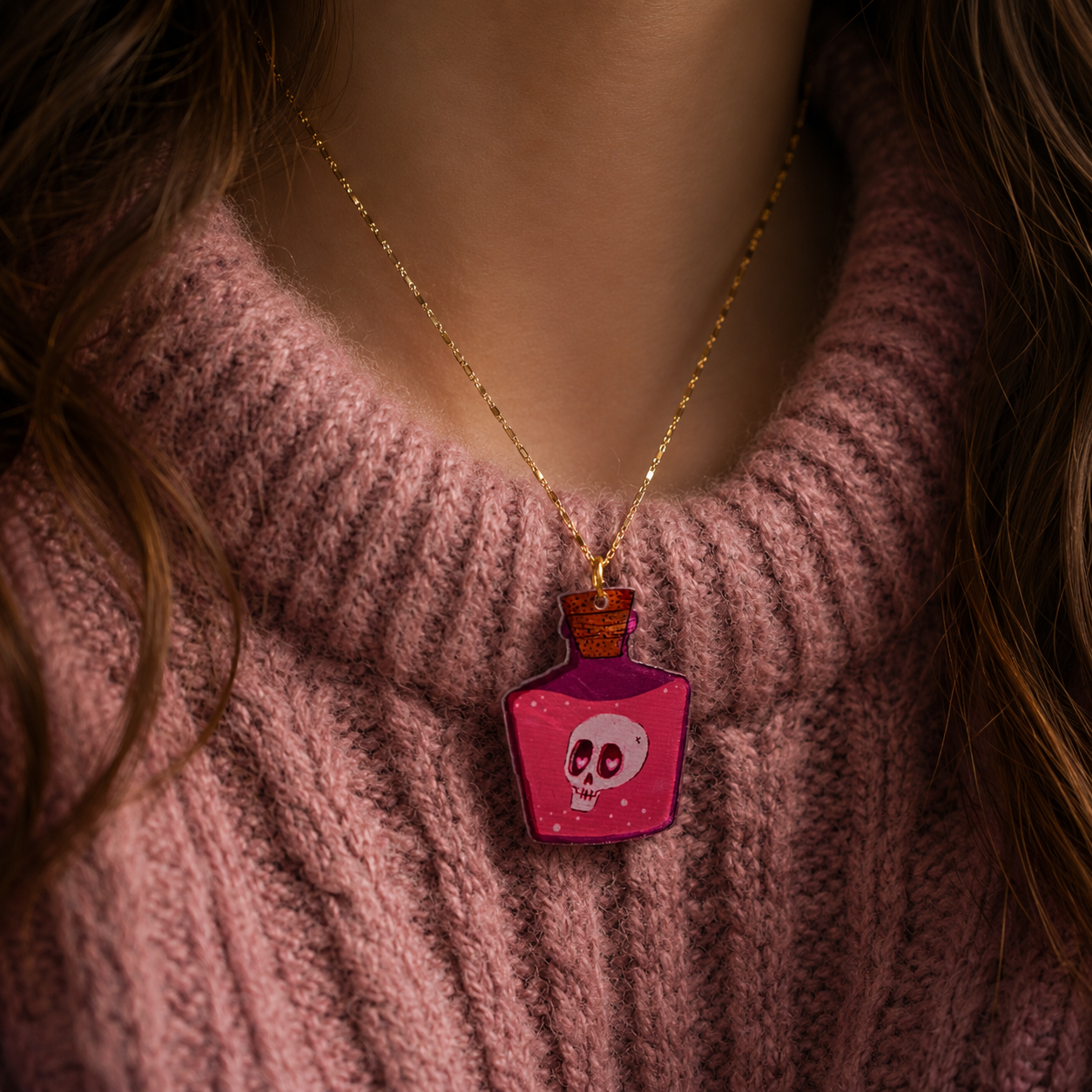 Skull locket