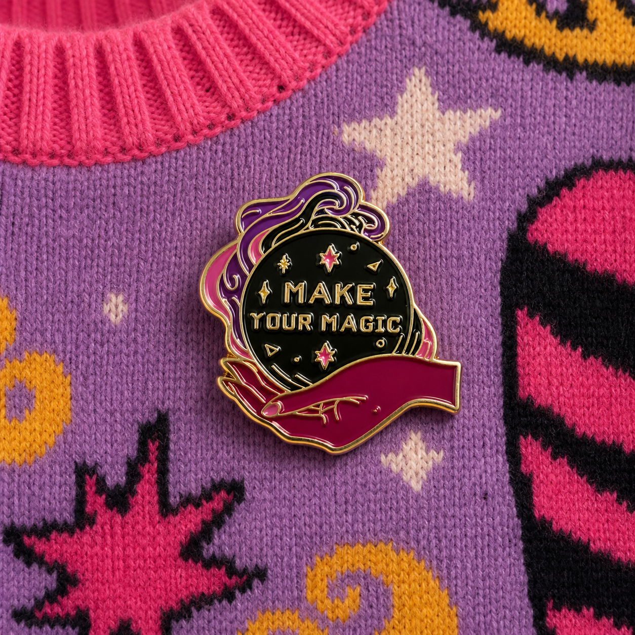 Make Your Magic Crystal Ball Enamel Pin