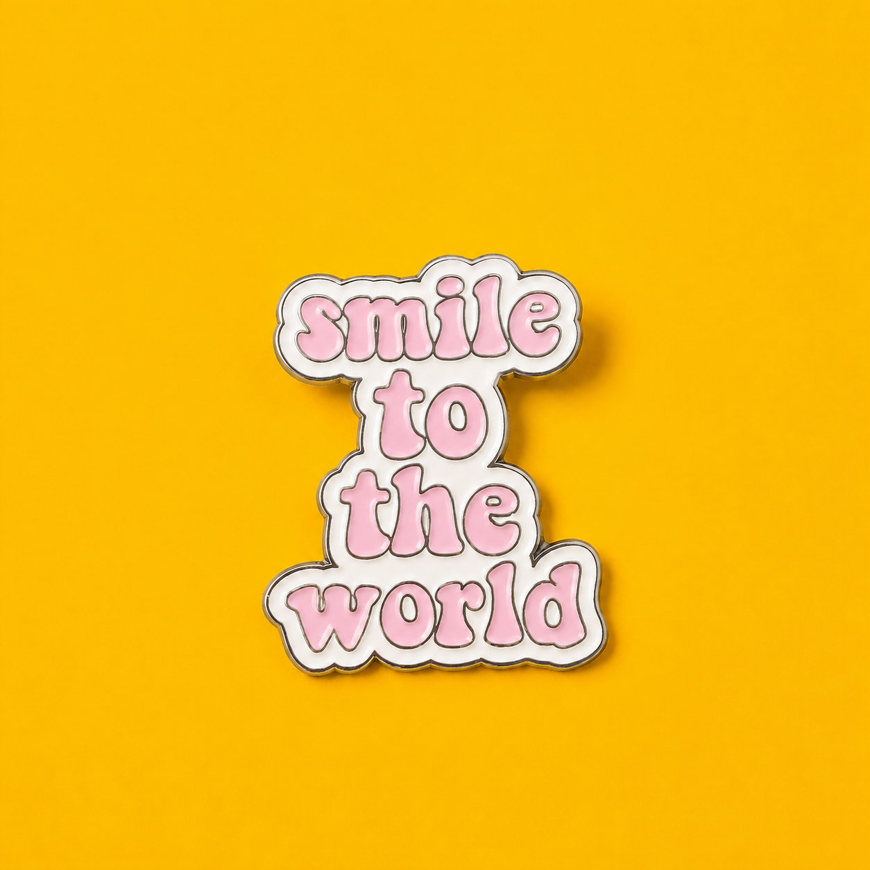 Smile To The World Enamel Pin