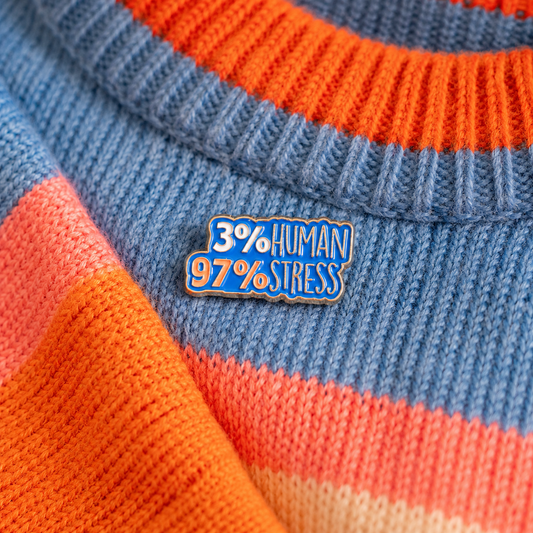 3 percent human enamel pin