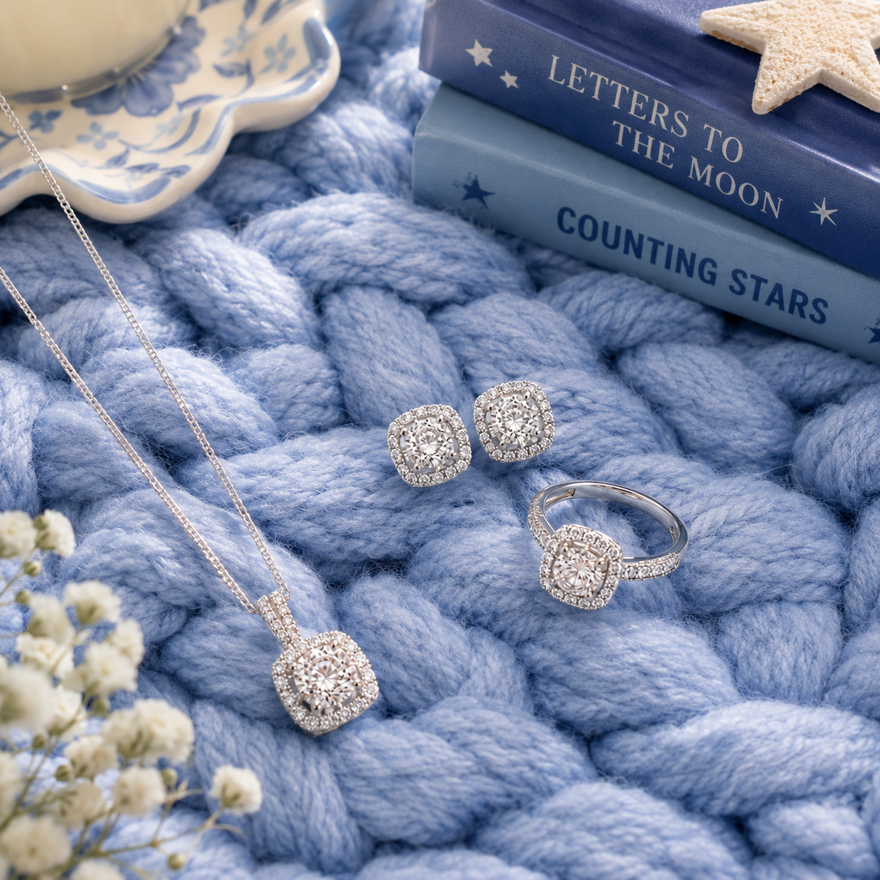 Silver bling set
