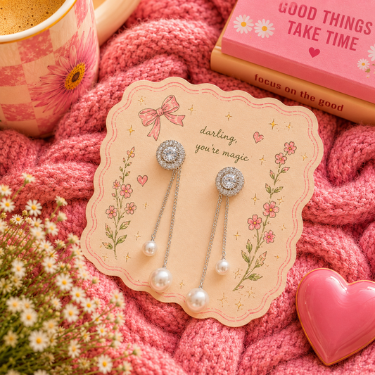 Quirky silver danglings