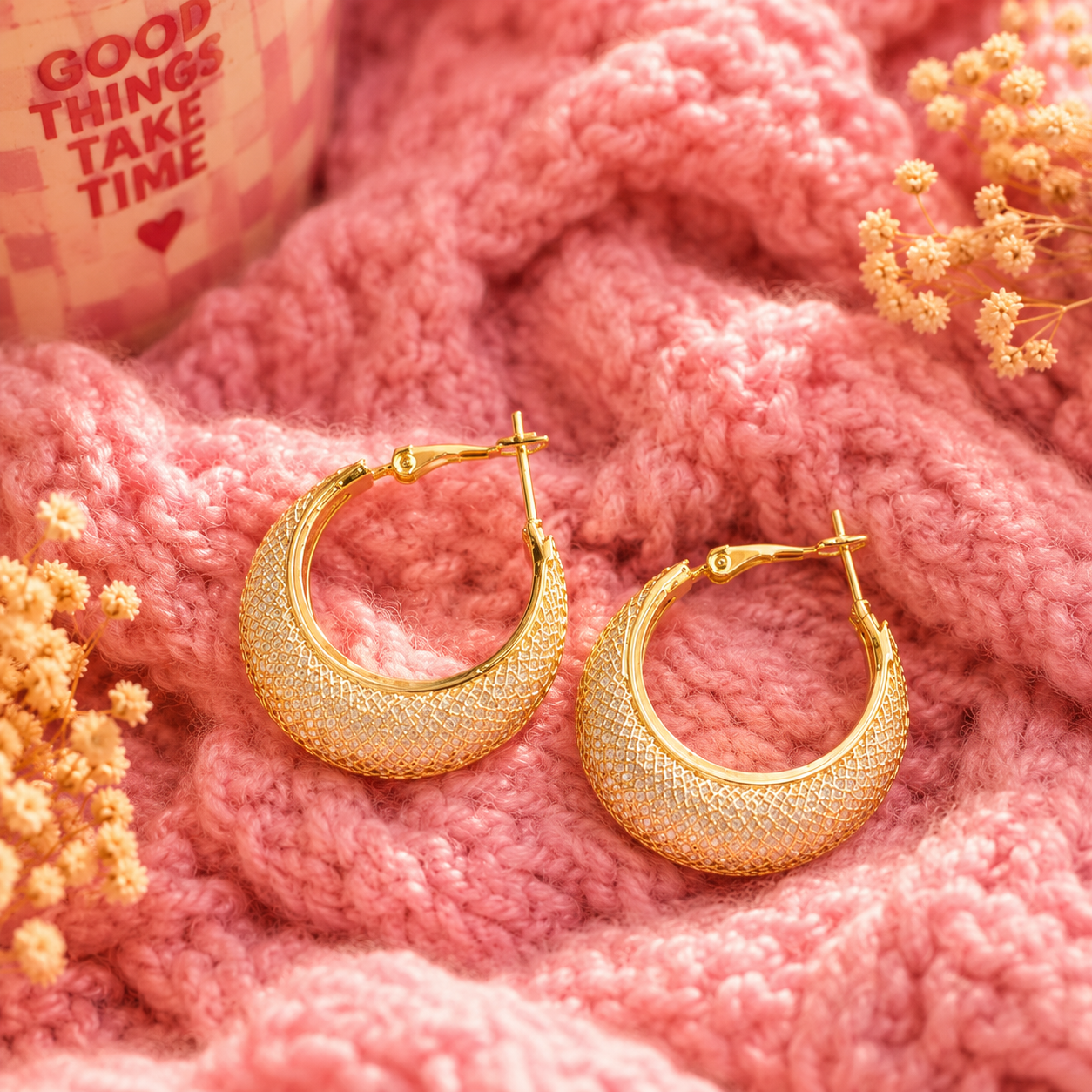 Crystal encrusted loops