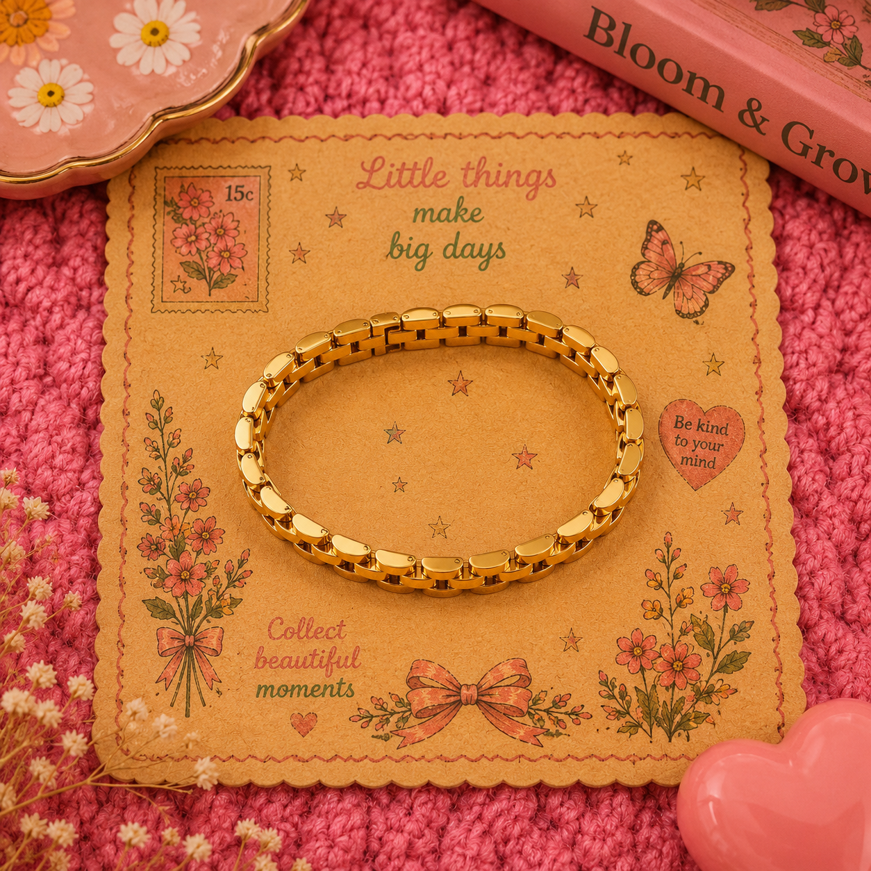 Triple mesh bracelet