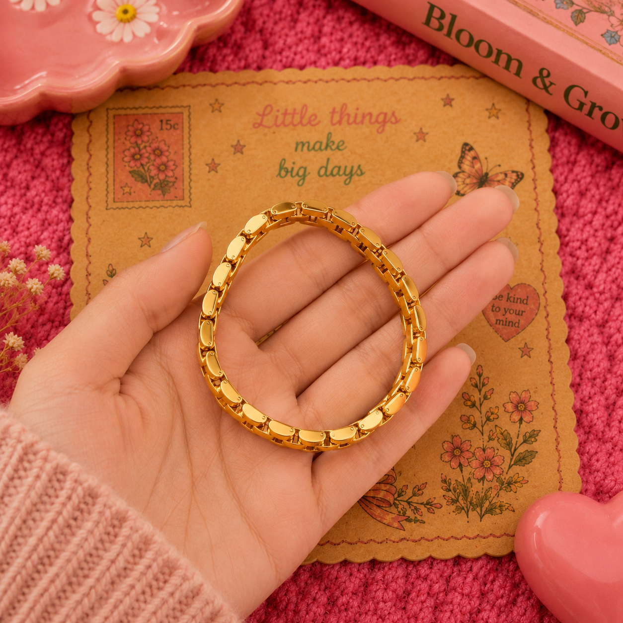 Triple mesh bracelet
