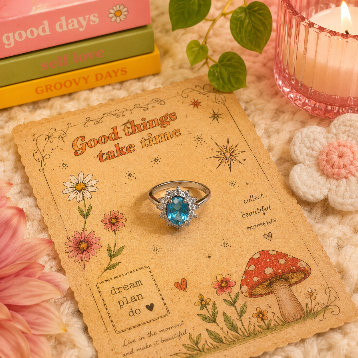 Ocean blue ring