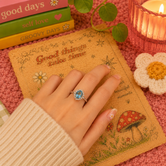 Ocean blue ring
