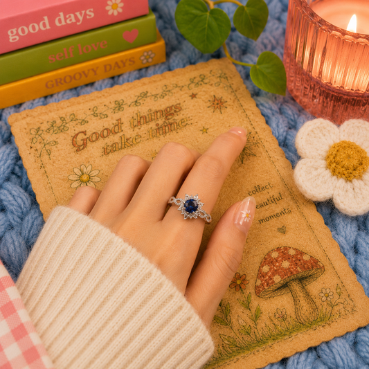 Dreamy blue ring