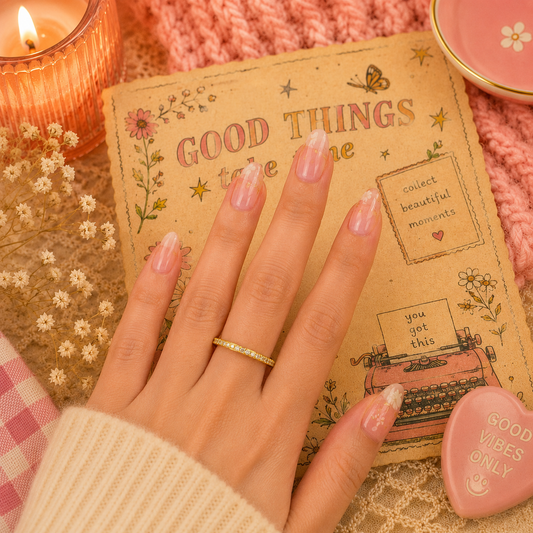 Crescent bling ring