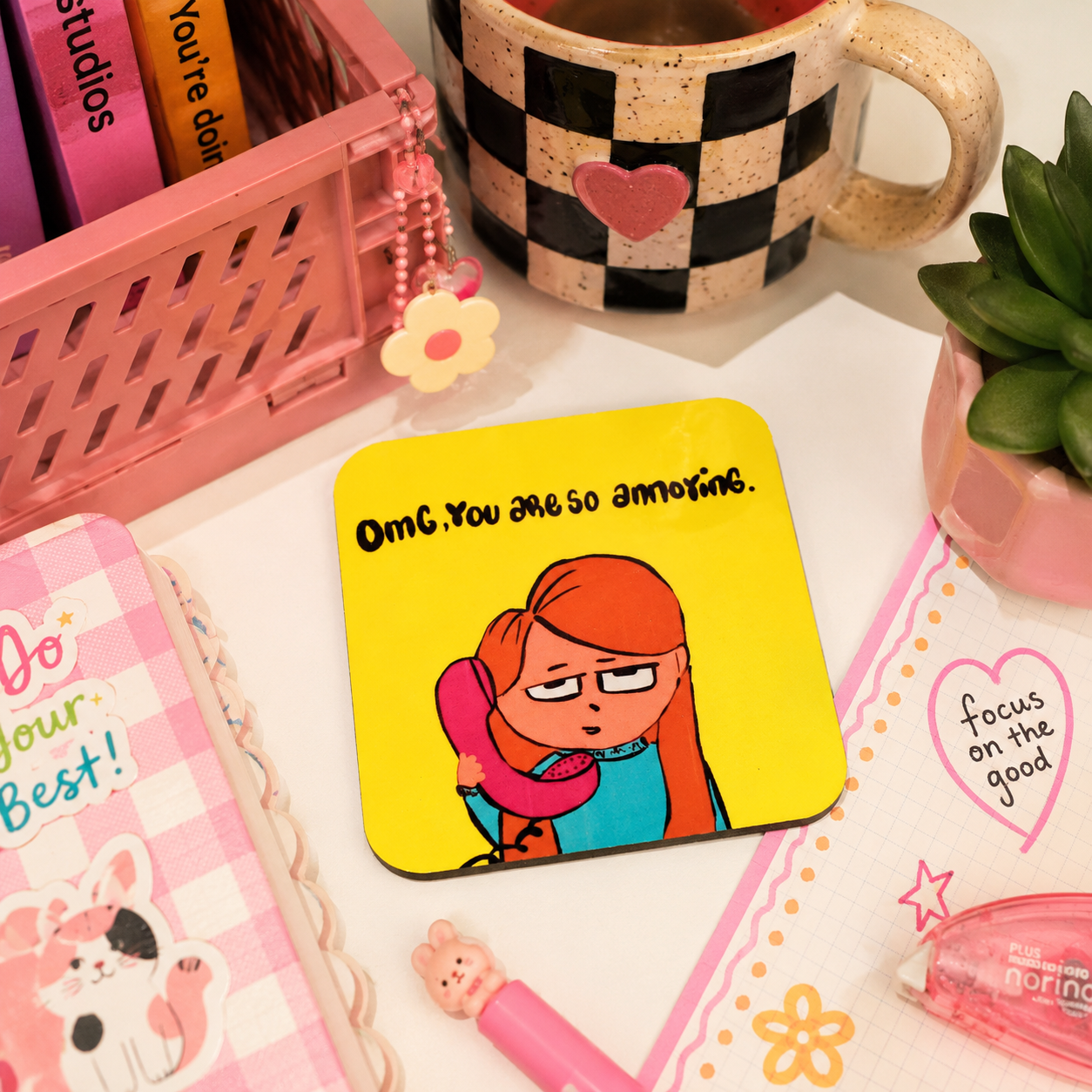 OMG! You are so annoying Tea Coaster