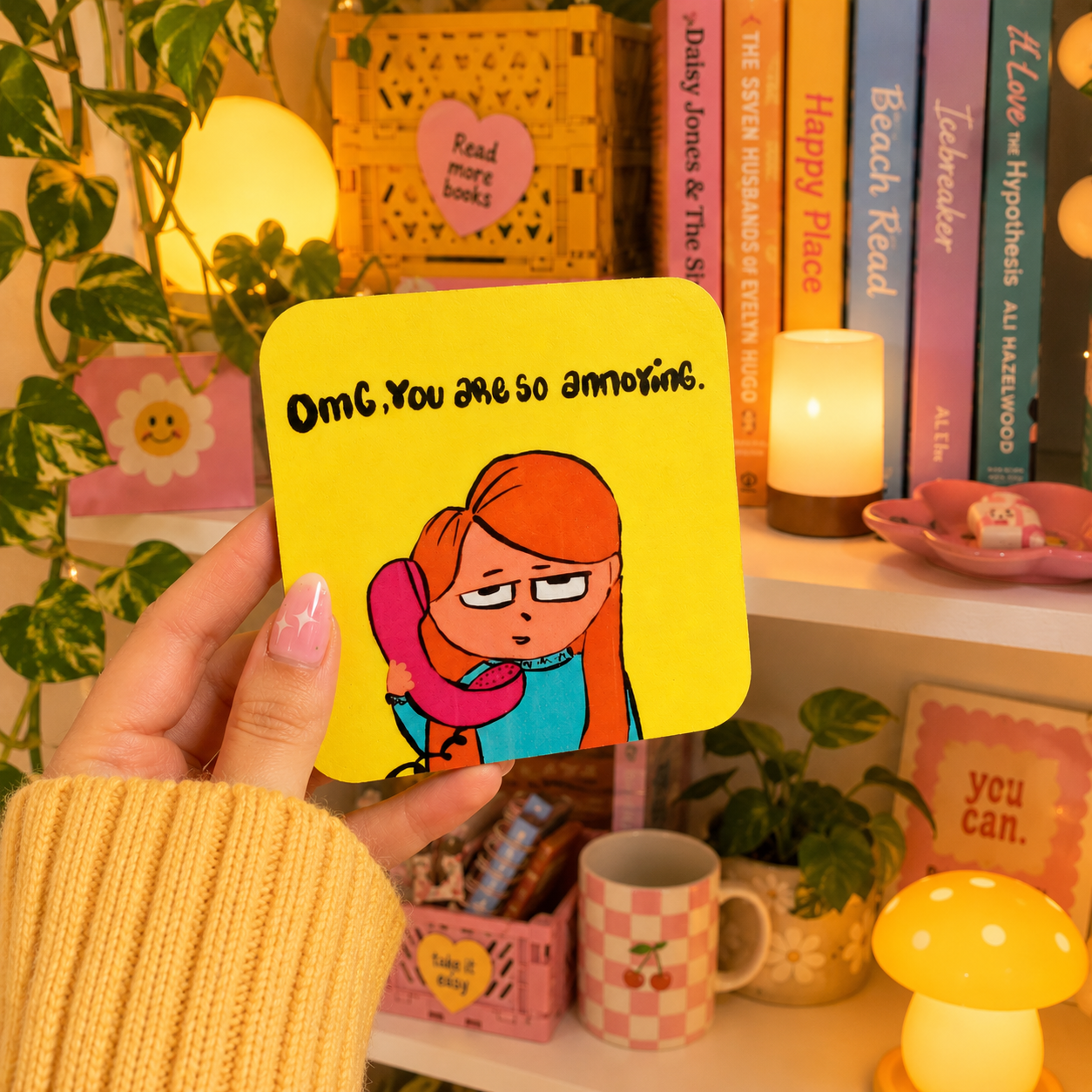 OMG! You are so annoying Tea Coaster