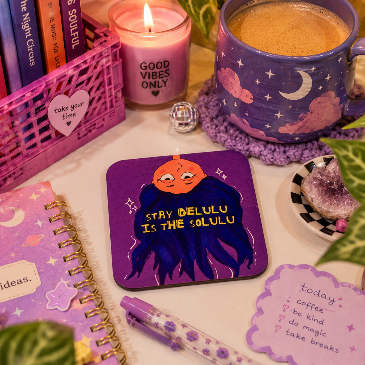 Stay delulu Coaster
