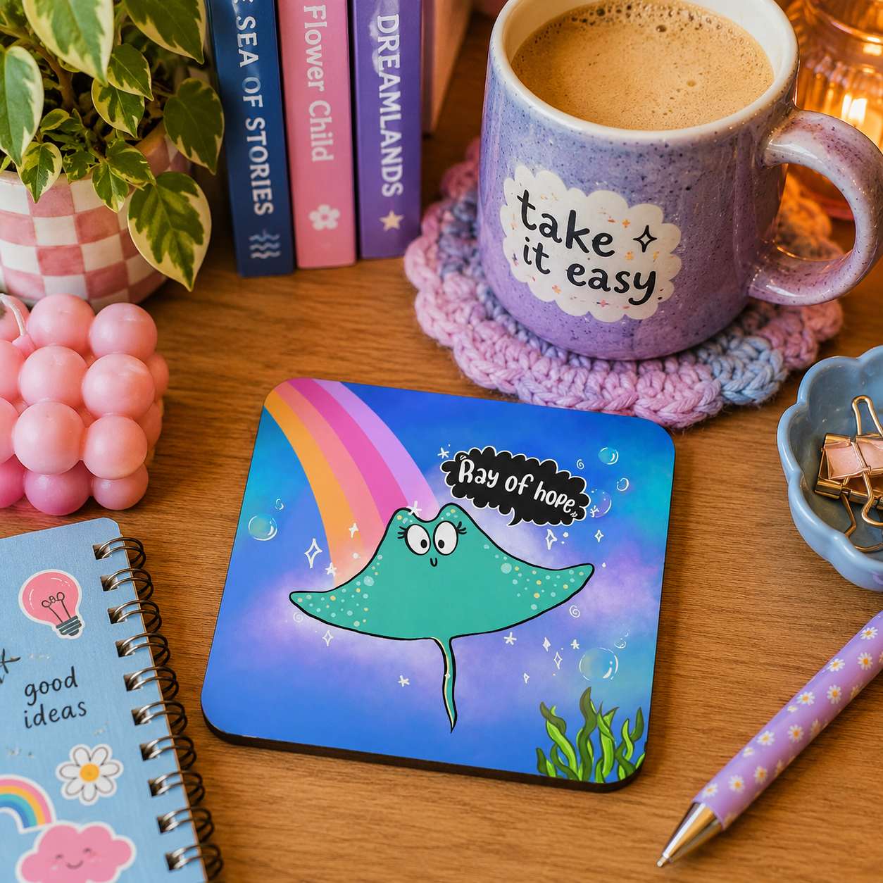 Ray Fish Tea Coaster