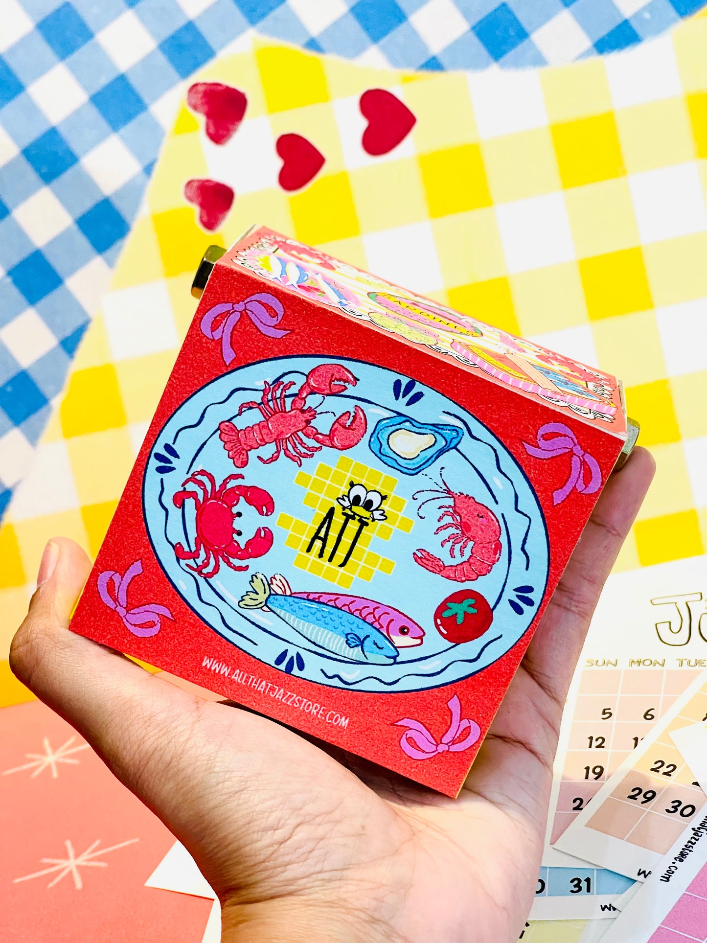 Sardines Typewriter Calendar 2026