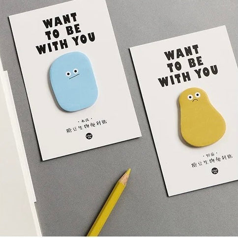 Want to be with you sticky notes