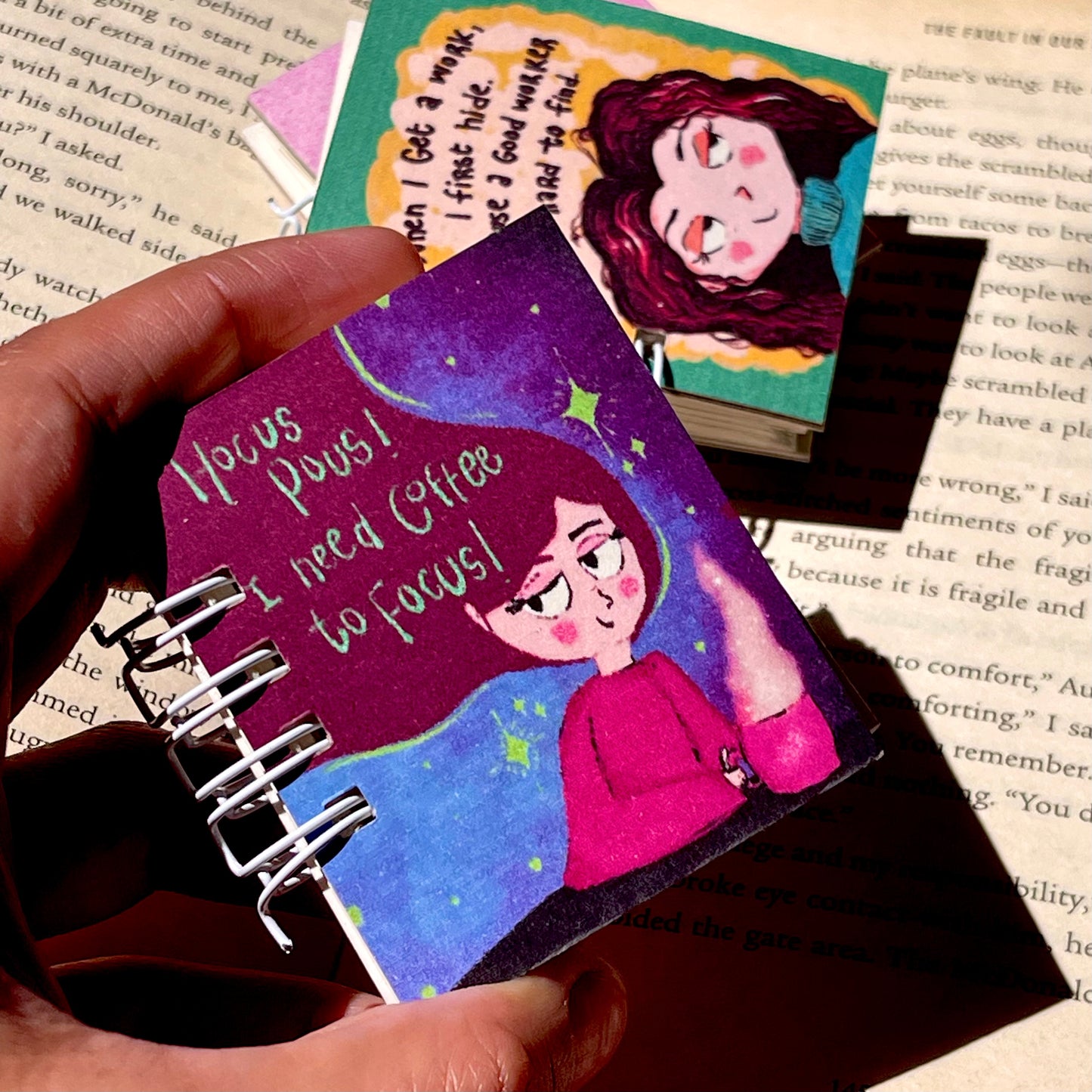 Pack of 10 miniature notebook