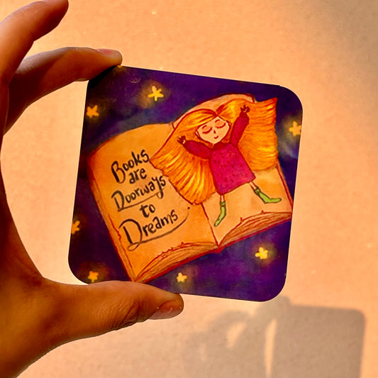 Dreamy Books Coaster