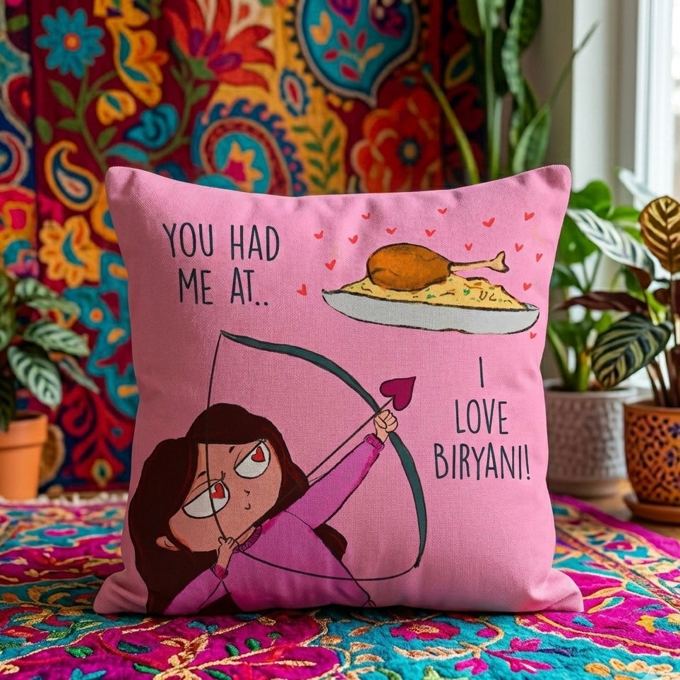 Kaleshi biryani cushion cover