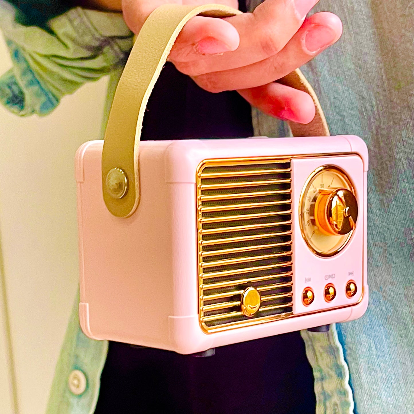 Retro BT Speaker Pink