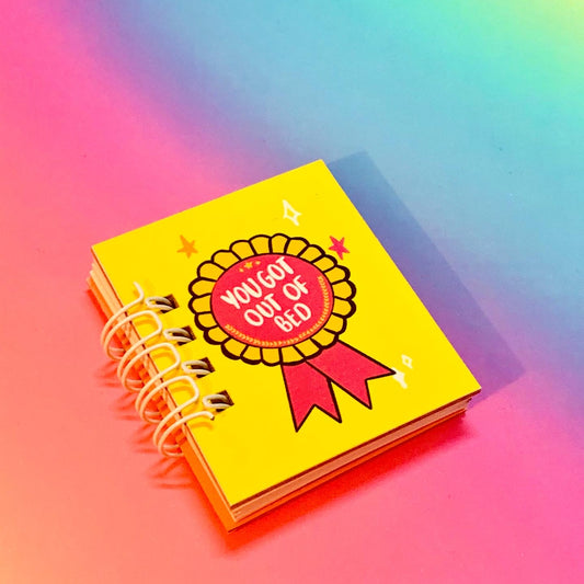 You got out of bed miniature notebook