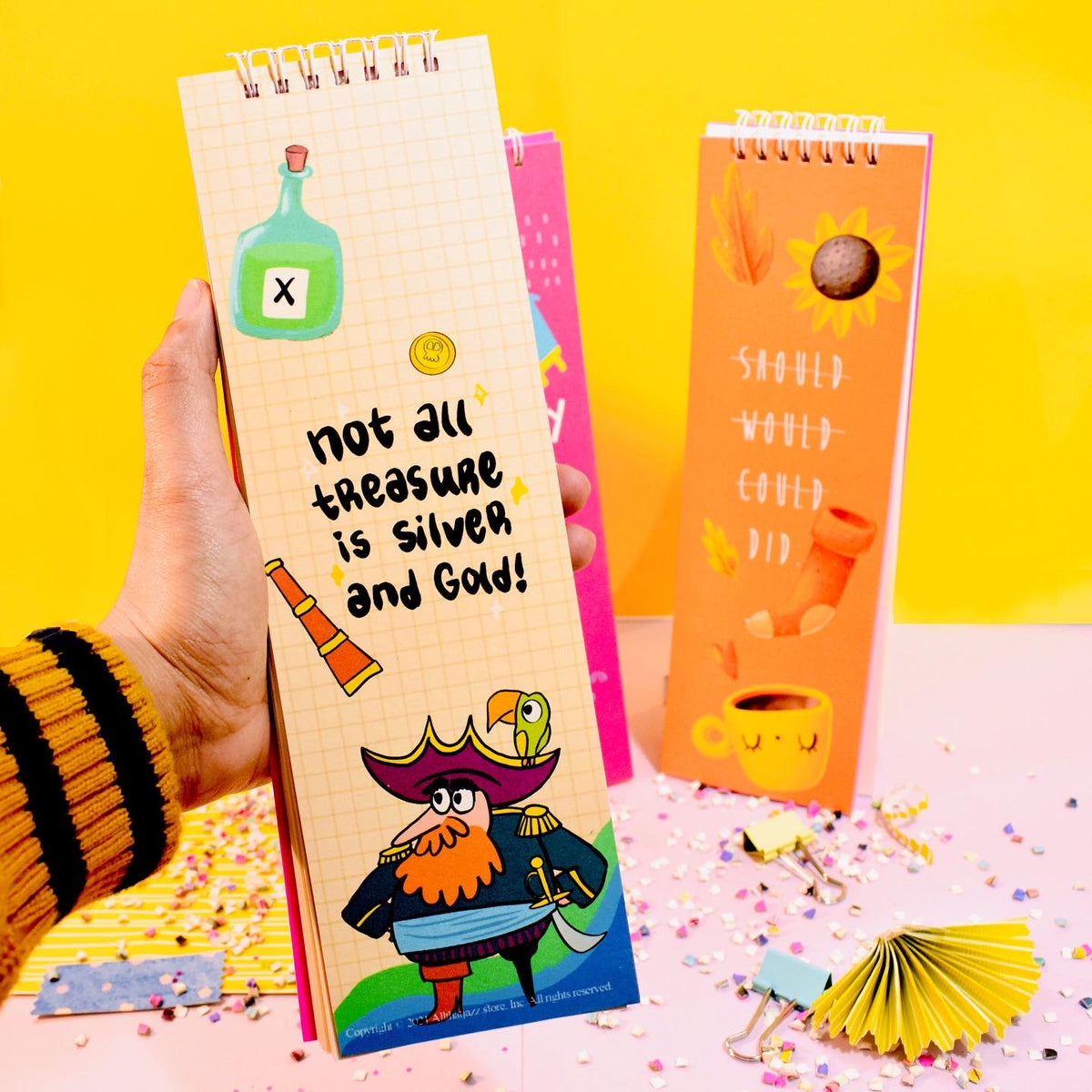 Quirky Set of 3 Giant notepad
