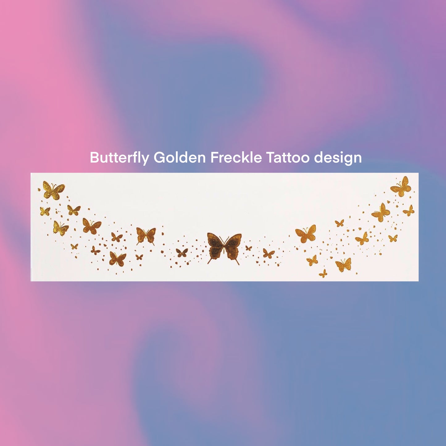 Butterfly glitter freckles