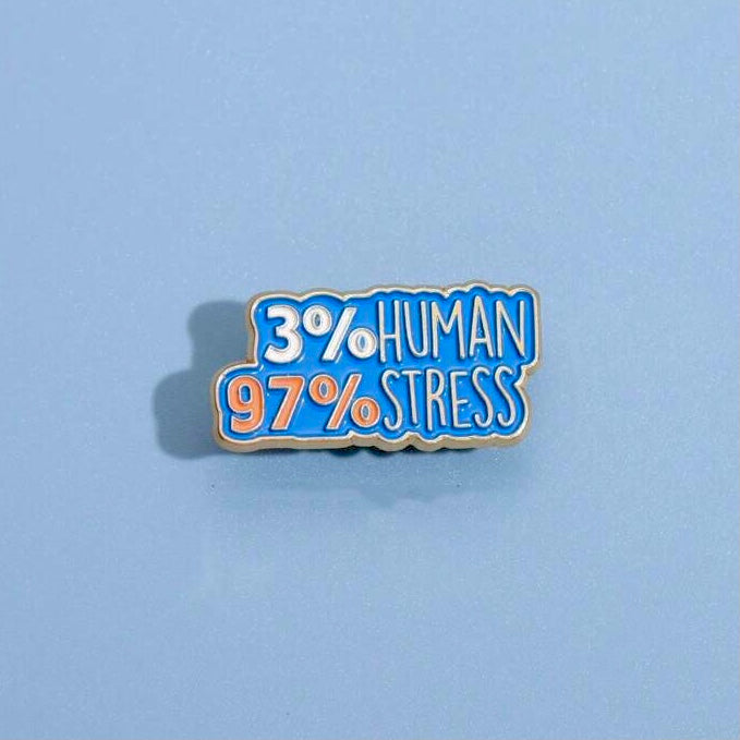 3 percent human enamel pin