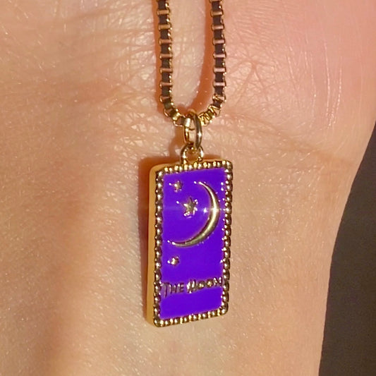 The Moon Midnight blue necklace