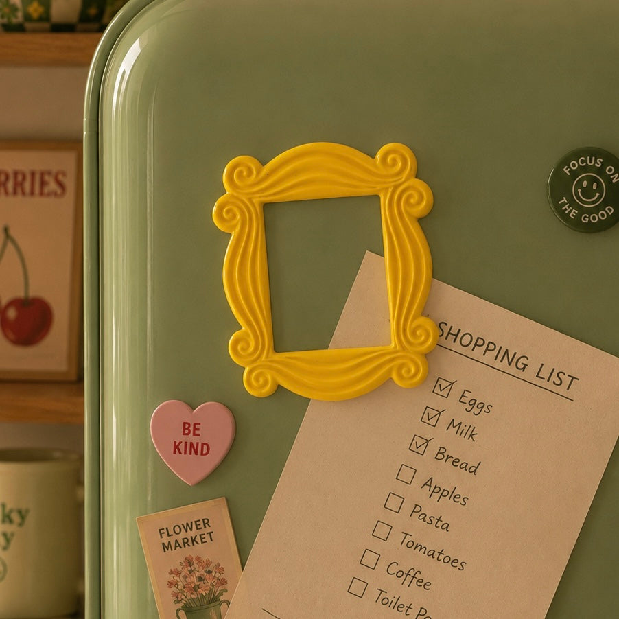 FRIENDS Retro Yellow Frame Magnet