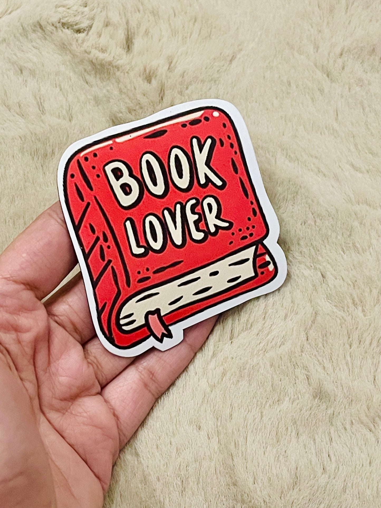 Book lover red magnet
