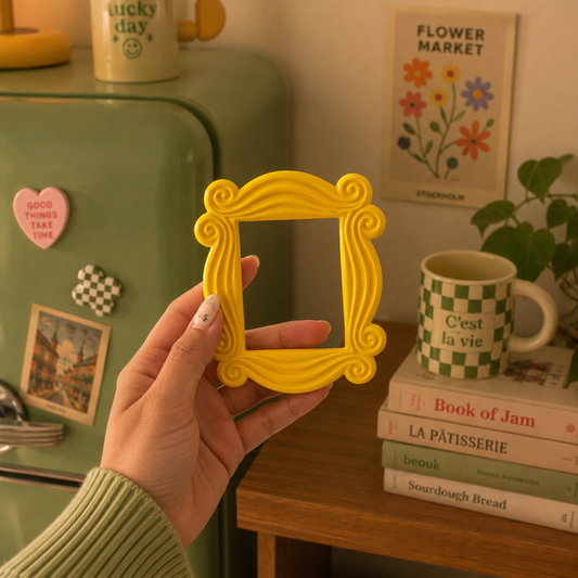 FRIENDS Retro Yellow Frame Magnet