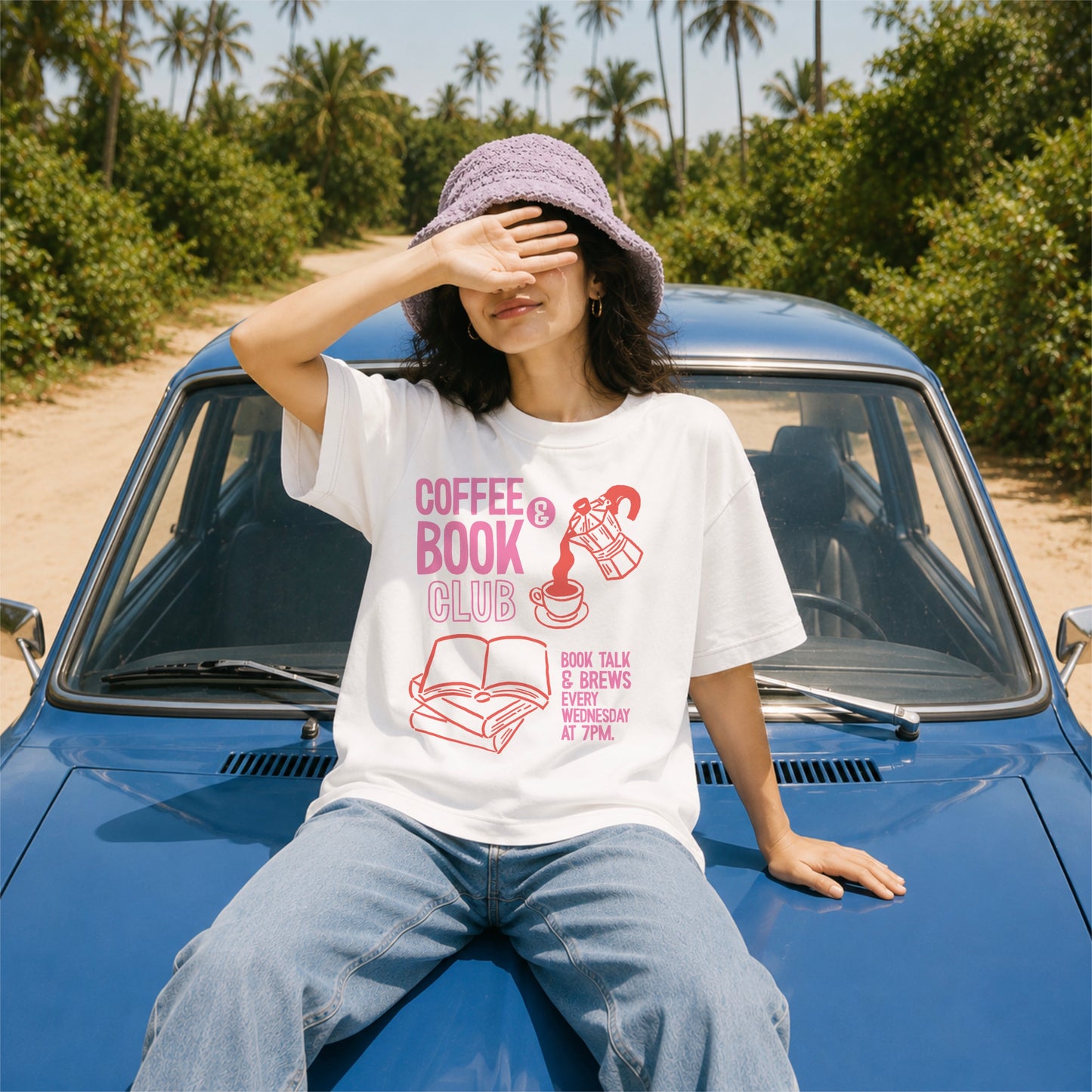 Coffee & Book Club Graphic T-Shirt