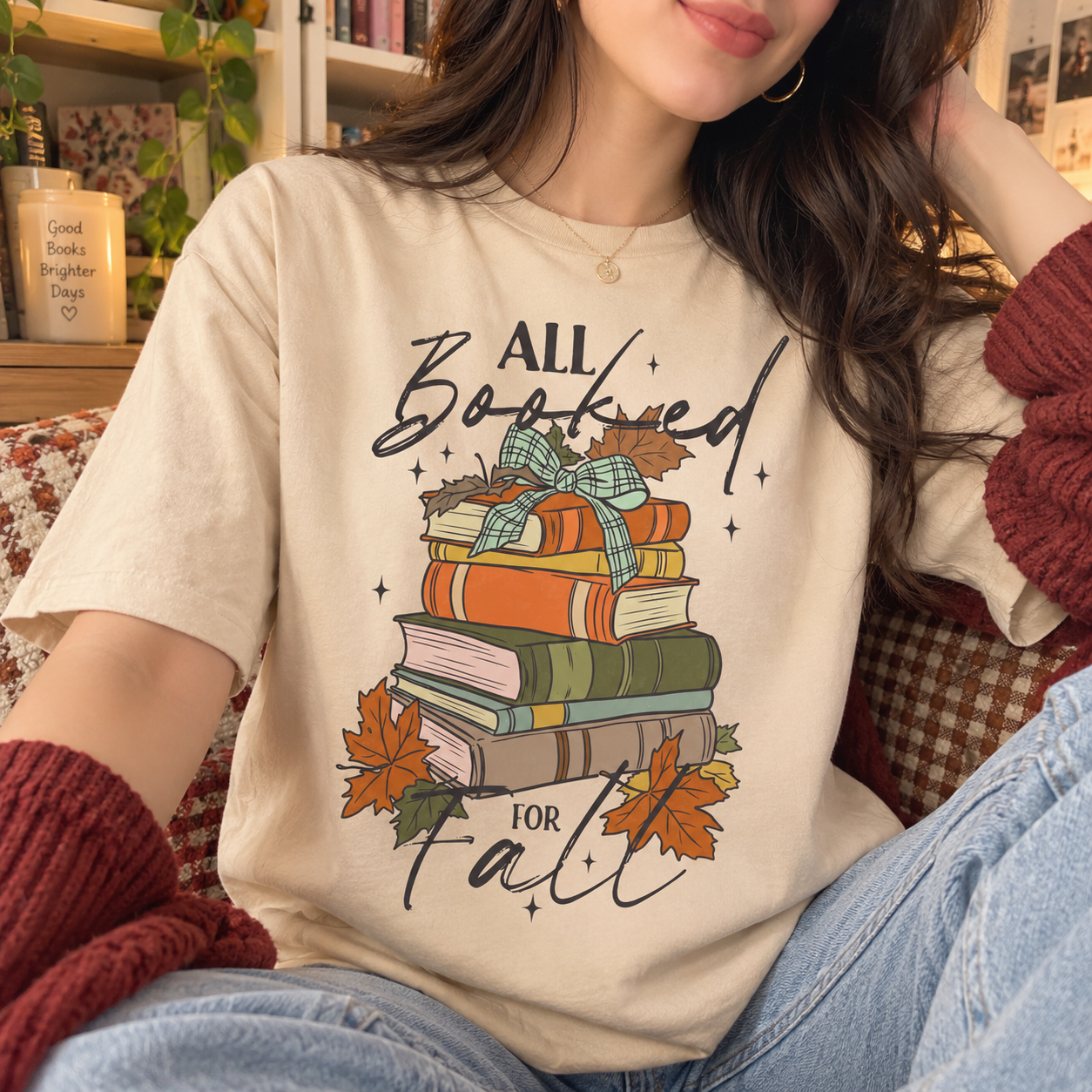 All Booked for Fall Tshirt