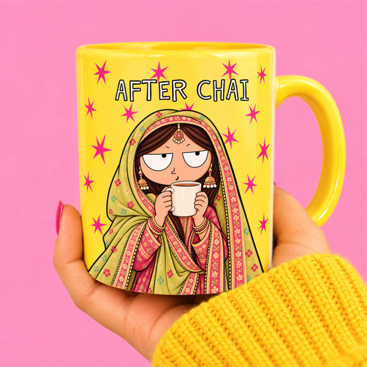 Before after Chai mug