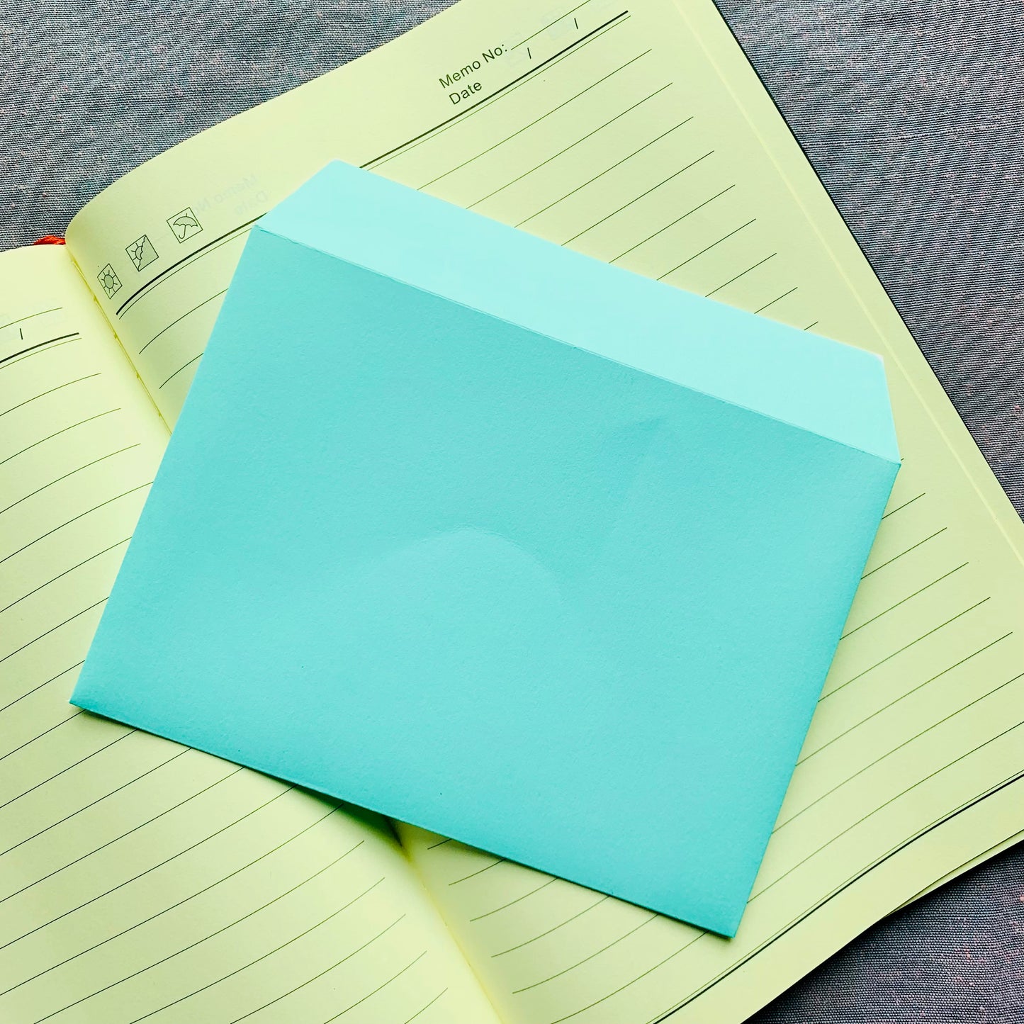 Plain envelope blue