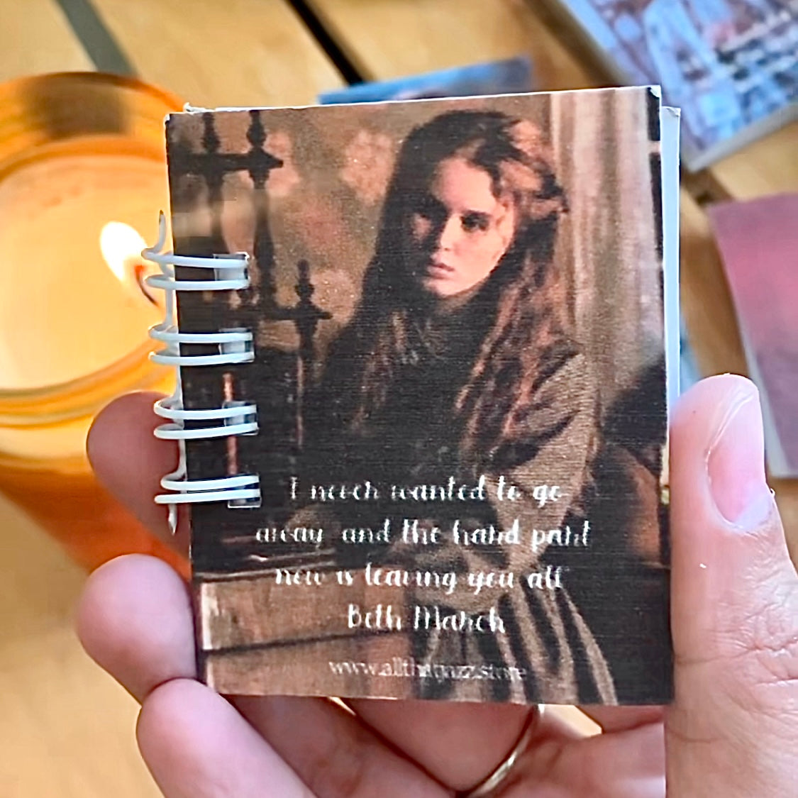 Beth little women miniature notebook