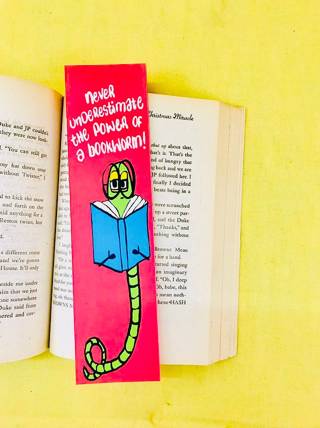 Bookworm bookmark