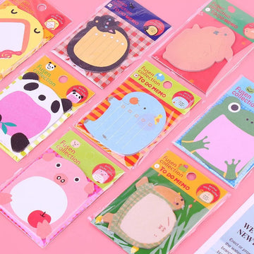 cute animal sticky notes