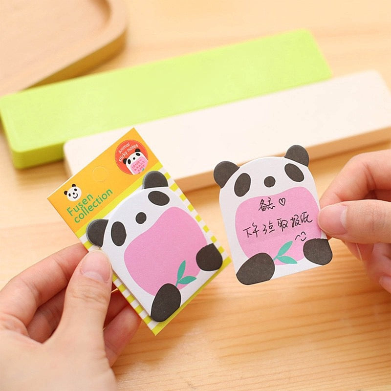 cute animal sticky notes